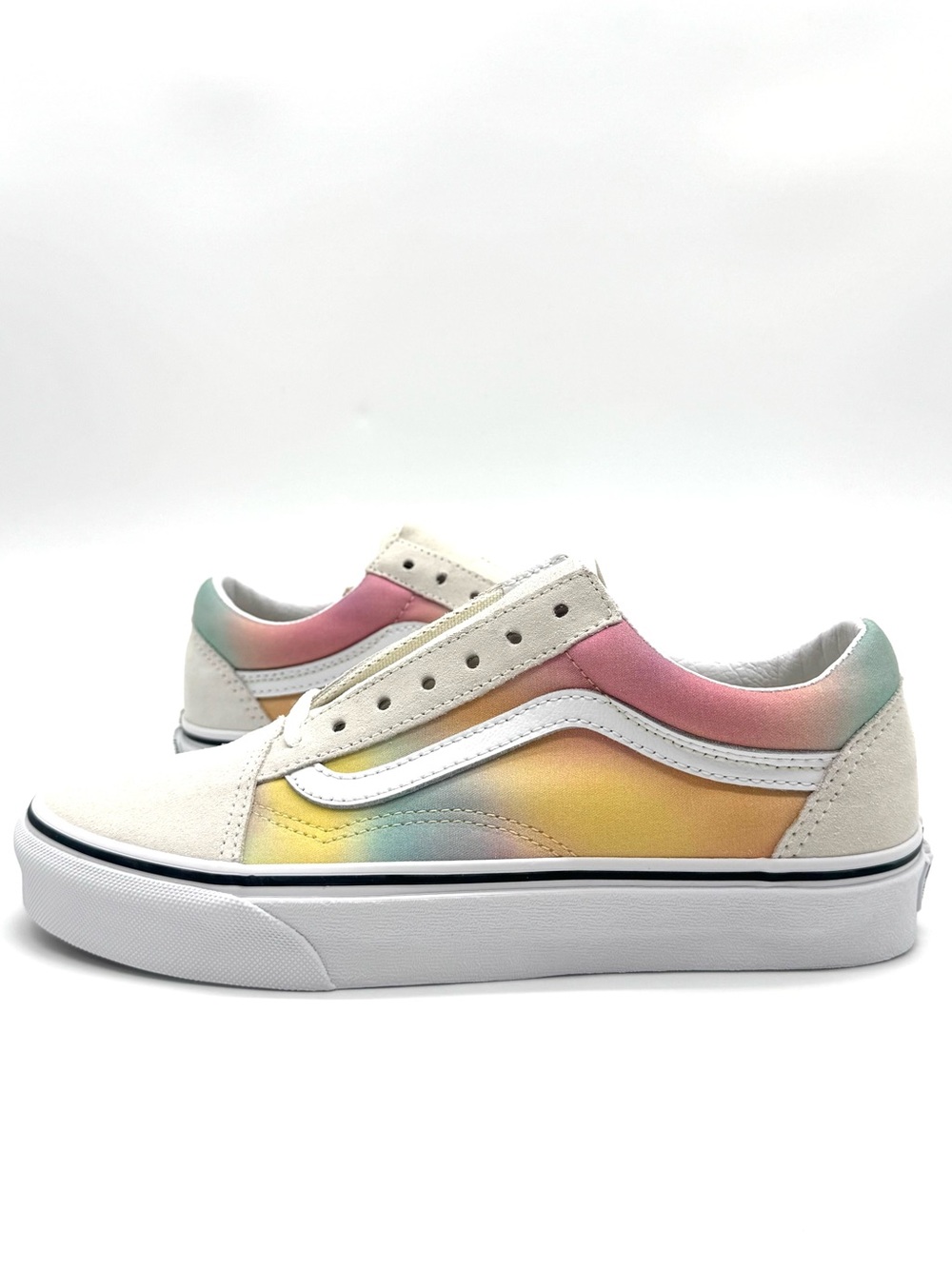 Women's Old Skool Vans - Cream/ Pink/Yellow